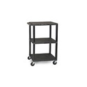 H. Wilson W42ACE Utility AV Cart with Locking Cabinet