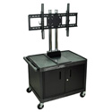 H. Wilson WPTV28C2E Mobile Cabinet Cart w/Universal 37-60-Inch LCD TV Mount
