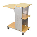 H. Wilson WPS4BR 41-Inch High Boardroom Mobile Presentation Station - Aspen