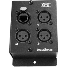ETS PA205 Series 3-Channel InstaSnake Phantom Power Compatible XLR Audio Baluns