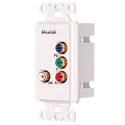 MuxLab 500053-WP-US Component Video/Analog Audio Wall Plate Balun