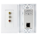 StarTech COMPUTPWALLA Composite Wall Plate Cat 5 Extender with Stereo Audio