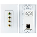StarTech CPNTUTPWALLA Component Wall Plate Cat 5 Extender with Digital Audio