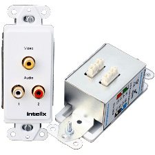 Intelix AVO-V1A2-WP110 Composite Video & Audio Wallplate Balun