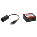 MuxLab 500070 VideoEase USB Over Cat5E/6 4-Port Extender Kit
