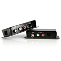 Composite Video With Unbalanced Stereo Audio Over Cat5 Cable Extender System
