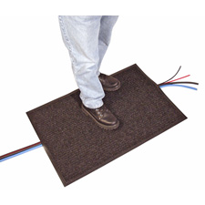 Charcoal Gray 24in x 36in Cable Crossover Mat & Cable Protector