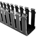 HellermannTyton SL3X3BK 3x3 Inch Slotted Cable Wiring Duct Black 6 Ft.