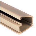 Cable Raceway 1 1/4 Inch One Piece Surface Raceway. 8 Ft. Ivory