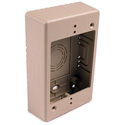 Single Gang Junction Box - 1-1/4 Inch Deep - Ivory