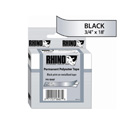 RHINO 3/4 Inch Metalized Permanent Labels; 18 Ft. Roll