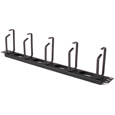 HellermannTyton THCO1 1U Horizontal Cable Organizer; Metal Rings