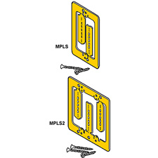CADDY Metallic Low Voltage Mounting Plate Brackets 1 and 2 Gang