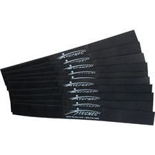 Cord-Lox 1in x 10 Inch Velcro Closed Loop Cable Tie Wrap 10 Pack Black