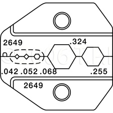 Paladin 2649 HDTV Die for CrimpALL 8000 & 1300 Series Crimpers