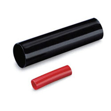 3/4 Inch Dual Wall Heat Shrink Tubing in Black / Red / Clear