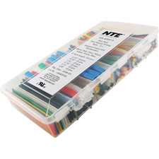 NTE HS-ASST-9 Master Heat Shrink 160 Piece 4 Inch 2-to-1 Shrink Tubing Kit Assorted Colors