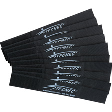 Cord-Lox 1in x 7 Inch Velcro Closed Loop Cable Tie Wrap 10 Pack Black