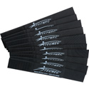 Cord-Lox 1in x 7 Inch Velcro Closed Loop Cable Tie Wrap 10 Pack Black