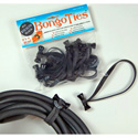 BongoTies Handy Elastic Tie-Wraps 10 Pack Black