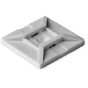 HellermannTyton MB4SHA10C2 2-Way Cable Tie Mount w/Rubber Adhesive 1.1 x 1.1 Ea.