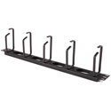 HellermannTyton THCO1 1U Horizontal Cable Organizer; Metal Rings