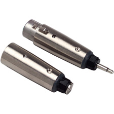XLR To Mini Plug or XLR To Mini Jack Adapters