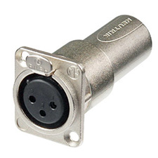 Neutrik NA3FDM 3 Pin XLR Female to XLR Male Adapter For D Panel Mounting