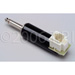 RJ11 Jack To 1/4in Tip-Sleeve Adapter