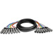 8-Channel 3-Pin XLR Male to 3-Pin XLR Female Molded XLR Audio Snake Cables