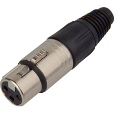 Neutrik 3-Pin X Series Female and Male XLR Connectors