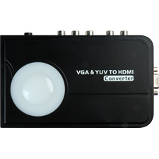 VGA or Component Video to HDMI Converter