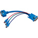 DVI to DVI and Component Adapter - 
DVI-I Male to DVI-D Female and 3 RCA Female Breakout Cable

 
