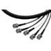 TecNec Plenum BNC Cable Assemblies - 5-Channel BNC Male To Male for RGBHV