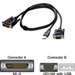 M1 to VGA Male With USB Cable In Different Lengths 3/6/10/15 Foot Lengths
