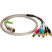 3-Channel RCA Component Video and Dual RCA Audio Breakaway Cable for TecNec Twist and Pull Cable System