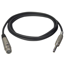 TecNec Premium Quality XLF-SP SERIES XLRF-1/4in Male Audio Cable