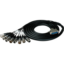 DB25 25-Pin D-Sub Male to 4 Male and 4 Female XLR AES/EBU Multichannel Snake Cables for Yamaha with Mogami Cable