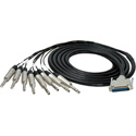 Canare Analog 25DB 25-Pin D-Sub to 8 TRS 1/4 Inch Male Multichannel Fanout Cables