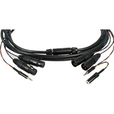 TecNec Breakaway Audio Camera To Field Mixer Cables with Headset Monitoring