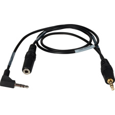 Sescom LN2MIC-ZMH4-MON 3.5mm Line to Mic with 25dB Attenuator for Zoom H4N with Headphone Monitoring Jack