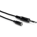Hosa MHE-310 Headphone Adaptor Cable; 3.5 mm TRS Female to 1/4 in TRS Male; 10 ft