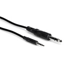 Hosa CMS-103 Stereo 1/4in - Stereo Mini Male Audio Cable - 3ft