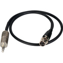 Mini 4Pin XLRF to 3.5mm Stereo 18in