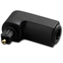 Toslink Plug to Toslink Jack Right Angle Adaptor