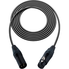 Premium XLR Microphone Cables Featuring Canare Star Quad Cable and Neutrik Black and Gold XLR Connectors