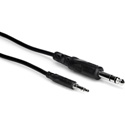 Stereo TRS 3.5mm Mini to 1/4 Inch TRS Phone 10 Foot