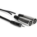 Stereo 3.5mm to Two XLR Male Y-Cable
