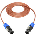 TecNec NL4FC 12 Series 12ga Speaker Cable Featuring Neutrik 2NL4FC Speakon  Connectors