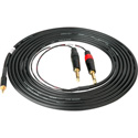 Sescom SES-IPOD-QTRM15 3.5mm Stereo Plug to Dual 1/4 Inch Phone Plugs 15 Feet